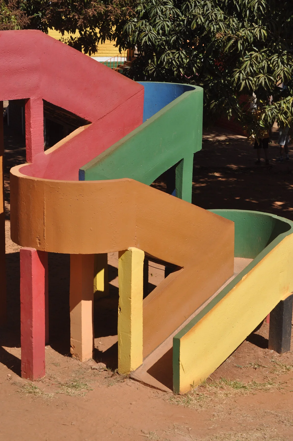 Structure de glissade colorée, photo d’illustration